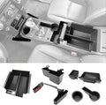 Center Console Organizer for 2014-2024 Toyota 4Runner Upgraded Hanging Armrest Box Storage Drawer Cupholder Inserts Shifter Tray for 4 Runner Accessories(Fit 14-24/5PC Center Console Organizer)
