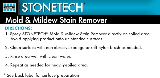StoneTech Mold & Mildew Stain Remover, 24OZ (709ML) Spray Bottle