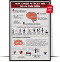 LOLUIS Mental Health Poster, Therapy Educational Supplies Art Print Classroom School Office Decor (Anger Management, Custom Frame Type)