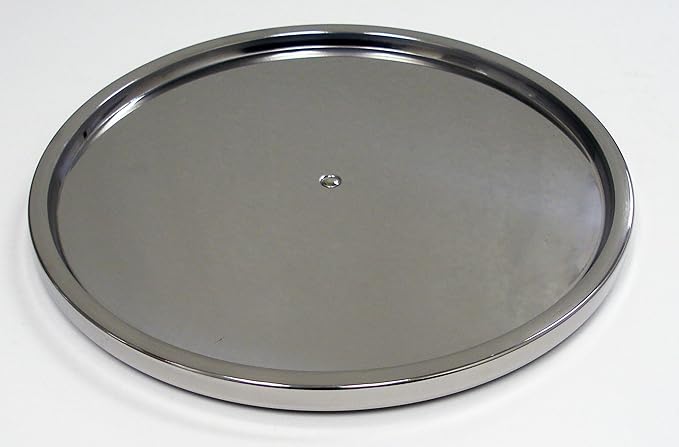 Dial Industries Lazy Susan Stainless Turntable Organizer, Polished Finish | Great for spices, condiments and canned goods, Spins smoothly for easy access, Keeps cabinets and countertops neat