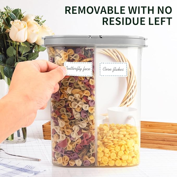 1000 Removable Freezer Labels, 1 x 3 in Waterproof Storage Stickers | 1000 removable freezer labels, 1 x 3 in, waterproof and easy to remove for jars, containers, and food storage