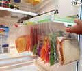 Your Refrigerator Organizer - Zip lock Bags Easy Fridge Organizer - Organizes 12 Bags, Perfect For Leftovers, Easy To See & Install, Access Food, Quick Access Slide Track - Mid-Size