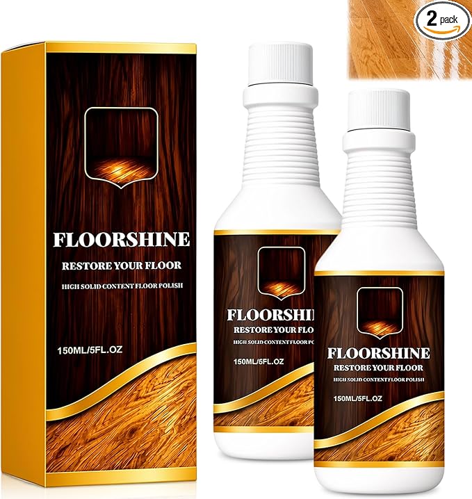 Timeno 2026 New Professional Wood Floor Restorer, Wood Surface Care Liquid for Hardwood Laminate Floors & Wooden Furniture, Daily Surface Maintenance Agent, 150ml Per Bottle, 2 Pack