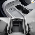 CDEFG 2Pcs for 2026 Hyundai Palisade Center Console Organizer, for 2026 Hyundai Palisade Accessories Middle Console Organizer & Central Cup Holder Cover (Only for Split Armrest)
