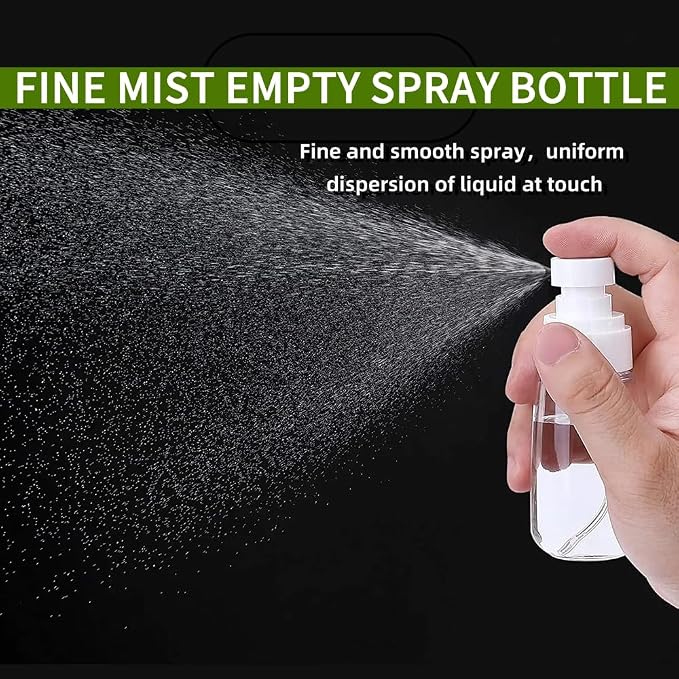 Small Spray Bottle Travel Size 2oz/60ml Fine Mist Mini Empty Spray Bottles for face Hair Mist Refillable Perfume Portable Atomizer Bottle