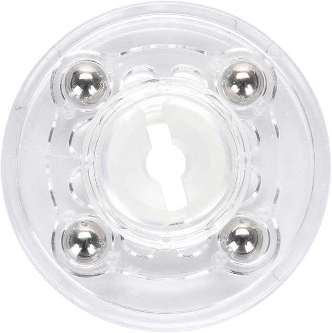 TamBee 4 Pack 2 Inch Acrylic Lazy Susan Turntable Organizer, 360° Rotation Display Base, White Acrylic for Spice Rack, Cake, Kitchen Cabinet, Pantry Decorating