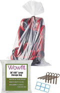 Wowfit 5 CT 36x50 inches Extra Large Clear Plastic Bags, Durable and Multipurpose, Transparent for Attic and Basement Storage (1.6 Mil Flat Bags)