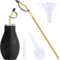 Powder Duster,Diatomaceous Earth Applicator, Large Bulb Duster with Long Metal Tube,Puffer Sprayer for Multi Purpose Indoor and Outdoor,for Organic Gardening Agricultural Supplies(1Pack)