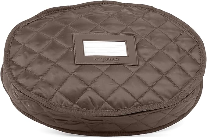 Covermates Keepsakes - Serveware Storage - Padded Protection - ID Window - Stain Resistant - Machine Washable - China Storage, Bronze