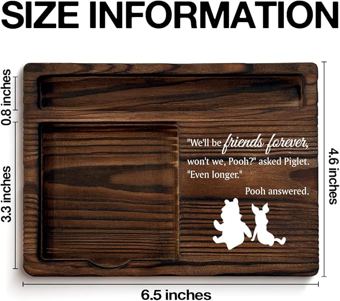 Friendship Gifts Pooh Bear Sticky Note Holder Gifts for Work Friends Best Friends Work Besties BFF Christmas Birthday Graduation