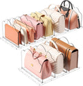 Lifewit Purse Organizer for Closet, Clear Handbags Storage Organizer, Adjustable Clutch Purse Storage Organizer Holder for Closet, 3 Pack Bookshelf Dividers for Sweater in Bedroom 35 x 24 cm/14 x 9.5"