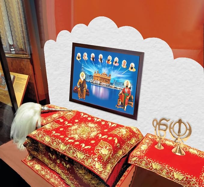 Lord Sikh Guru poster print with frame for Home Decor and Gifting Purpose (229-139)