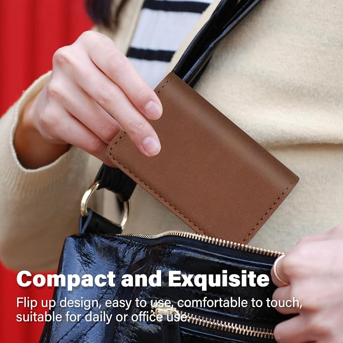 RFID Blocking Wallet - Minimalist Leather Business Credit Card Holder (A52-20)
