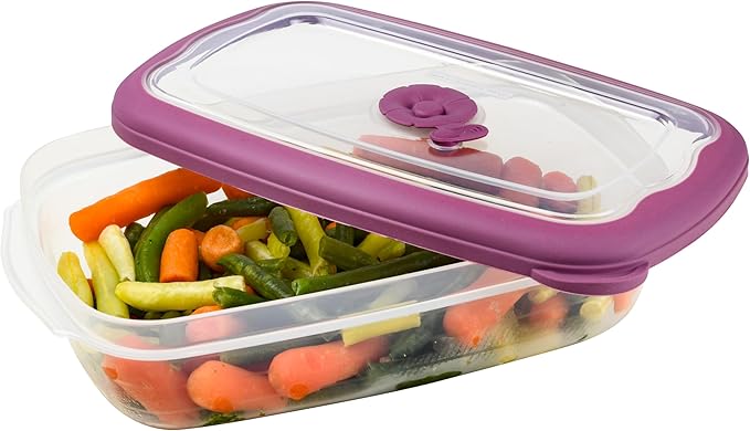 Tribello Freezer To Microwave 53oz Food Storage Containers With Airtight Lids, Microwave safe with Steam Vents lids, On The Go Meal Prob Lunch Containers - Dishwasher Safe, BPA-Free 6.7-Cup