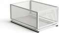 Pull-out Storage Basket Metal Frame Mesh Storage Basket Easy Access for Kitchen, Extended Model 50cm Long 35cm Wide With Slide Rail, Large