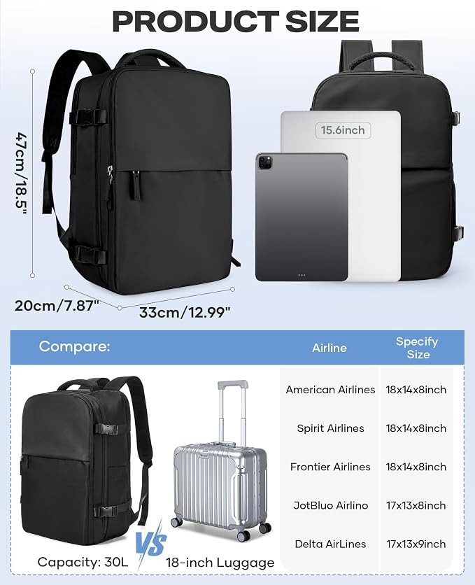 coofay Vacuum Backpack Travel with Pump Airbag Travel Backpack with Vacuum System Mochila de Viaje Compresion al Vacio Easyvacpack Vacpack Backpacks for Traveling Carry on Luggage