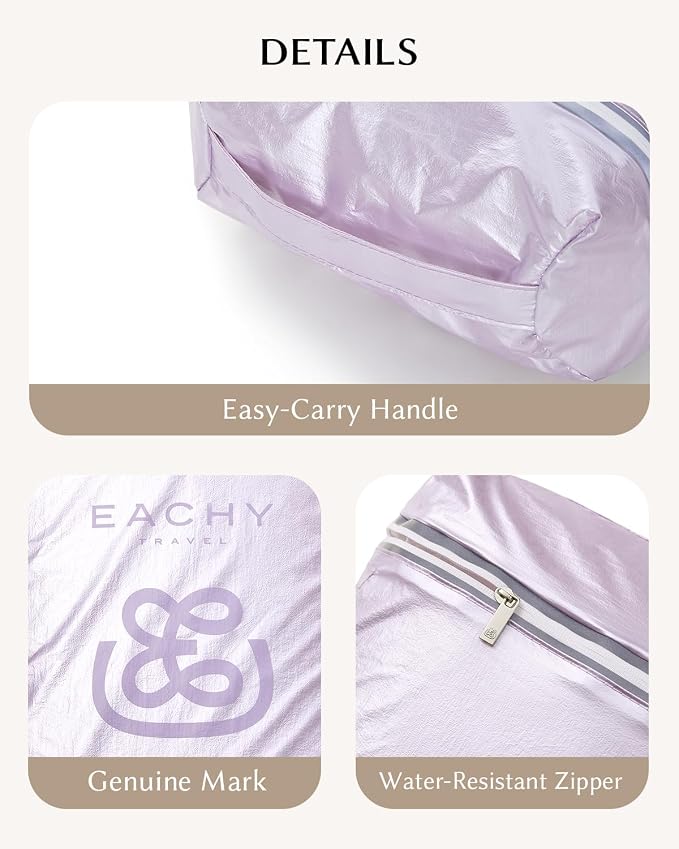 EACHY Shoe Bag for Travel, Water-Resistant Shoe Pouch for Gym, Odor-Resistant Soccer Cleats Bag for Sport
