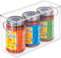 iDesign Slim Clear Plastic Storage Bin, Tall Narrow | Organizer, For Kitchen, Fridge, Freezer, or Pantry