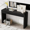 Modern Entryway Console Table 55-Inch Entry Sofa Table with Storage Drawers for Living Room Hallway Accent Furniture, Black