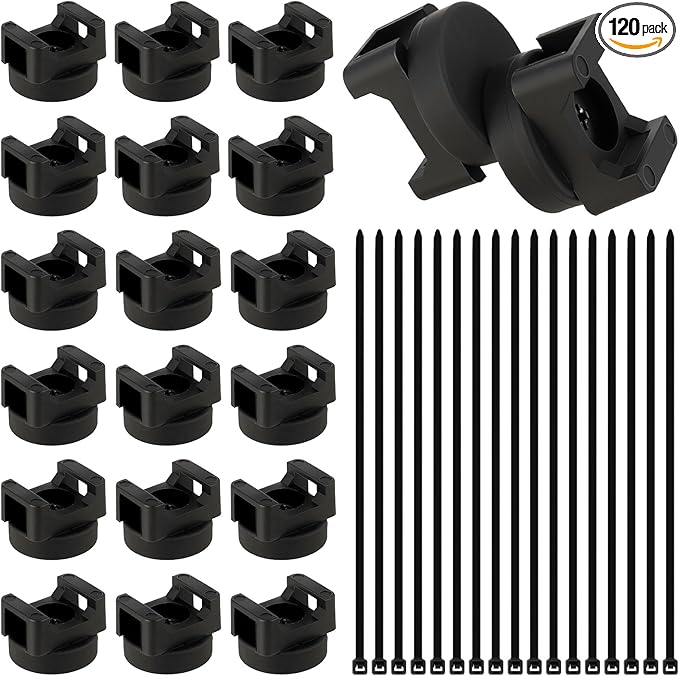 Magnetic Cable Clips Zip Tie Mount Base | 20 Pcs 20mm Magnetic Wire Cable Holders with 100 Pcs Heavy Duty Zip, Multipurpose Cable Ties Management Base for Wire