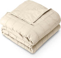 Bare Home Weighted Blanket Twin or Full Size 10lb (40" x 60") - All-Natural 100% Cotton - Premium Heavy Blanket Nontoxic Glass Beads (Sand, 40"x60")
