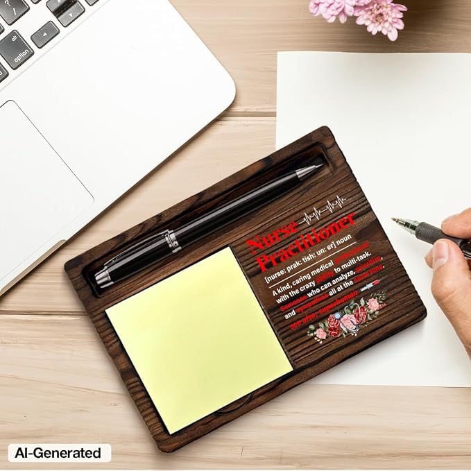 Nurse Practitioner Gifts for Women, Appreciation Gifts for NP Nurse Nicu Nurses Medical Assistant, Nurse Practitioner Definition Sticky Note Holder