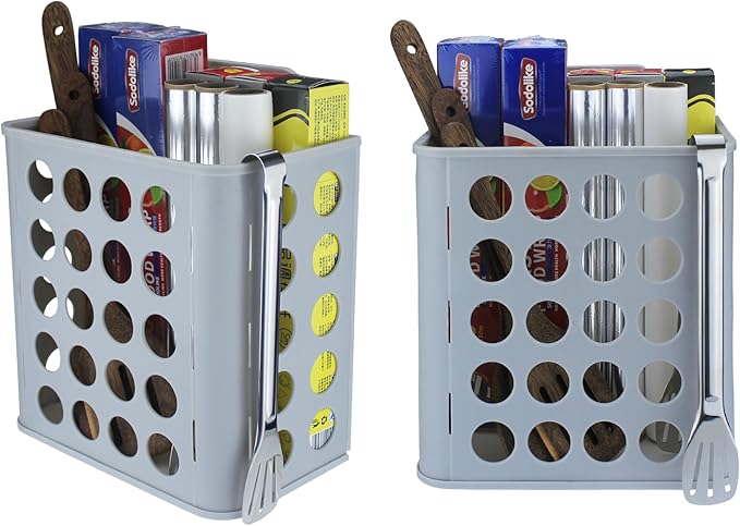 Plastic Bag Holder (2sets/pack) Grocery Bag Holder Dirty clothes basket and kitchen organizer.…