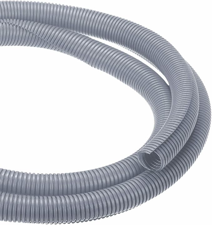 DMiotech 50ft Wire Loom Split Tubing 1 1/4 Inch(31.8mm) ID, Cord Protectors from Pet Flexible Conduit Cable Management for Office Home Garden, Gray