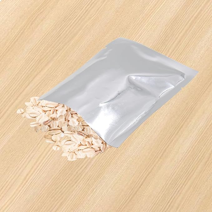 Heat Sealable Mylar Food Storage Bag,ULIFESTAR 5.5Mil Thicker Food Storage Pouches Oxygen Absorbers Vacuum Seal Airtight Packaging for Coffee Beans, Tea, Grains, etc(18 * 26cm/7.09 * 10.24'')