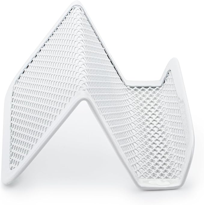 Mr. Pen- Metal Mesh Business Card Holders, 3 Pack, White | Durable Stainless Steel Card Stand for Desk, Office, and Business Use, Straight, Flat and Smooth Design