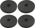 4 Pcs Black 4 inch Acrylic Lazy Susan Rotating Turntable Organizer Bearings - Round Swivel Plate for Spice Rack, Table, Cake, Kitchen Pantry