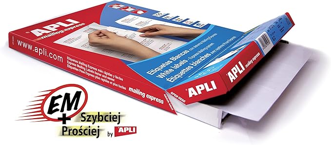 APLI 1293 Box of 100 Sheets, Labels, White