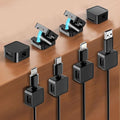 16-Pack Cable Organizers, Magnetic Cable Clips, Cable Holders Black | Desktop Cable Organizer, Magnetic Cable Holder – Suitable for Home, Office, Car and Multiple Scenarios