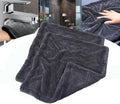 Shiny Microfiber Wipes Bath Shower Cleaning Cloths, 1300gsm Super Absorbent Microfiber Bath Towels, for Bathroom, Car and Home Toilet (2Pcs-Double Pile(15.75 * 15.75in))