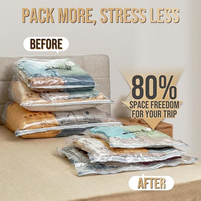 TAILI Vacuum Storage Bags with Rechargeable Cordless Pump, 16 Pack Combo (6M+6L+4XL), Vacuum Seal Bags for Clothing, Bedding, Blanket, Pillows, Compression Packing Cube Storage for Luggage Travel
