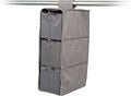 Covermates Keepsakes Hanging Shoe Organizer Set – Heavy Duty Closet Shelves for Shoes, Sweaters, and Accessories – Includes Trays with Dividers – Vertical Wardrobe Storage, Grey Heather