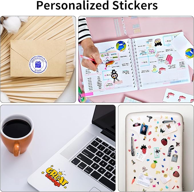 8.5" x 11" Full Sheet Label Sticker Paper for Laser & Inkjet Printers,Self Adhesive Full Page Shipping Labels,Printable White Matte Mailing Label Stickers(1800 Sheets,1800 Labels)