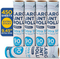 Fox Trot Large Lint Roller Refills, 9.45 inch Wide, 5 Pack, 450 Sheets