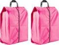 2 Pack Shoe Bags, Reusable Waterproof Shoe Bag for Travel, Gym, Sneaker Storage, Packing in Suitcase (2, Pink)