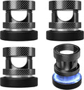 Maveek Magnetic Cable Holders, Metal Black Wire Management Magnet Clips Cable Anchor for Desk Nightstand Car Office USB Charge Cords (4 Pack, Metallic Black)