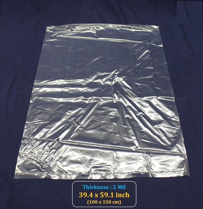 Extra Large Storage Bags 40x60 inches Clear Plastic Moving Bags for Luggage, Suitcase, Comforter, Chair, Kids Bike and More (5 pcs)