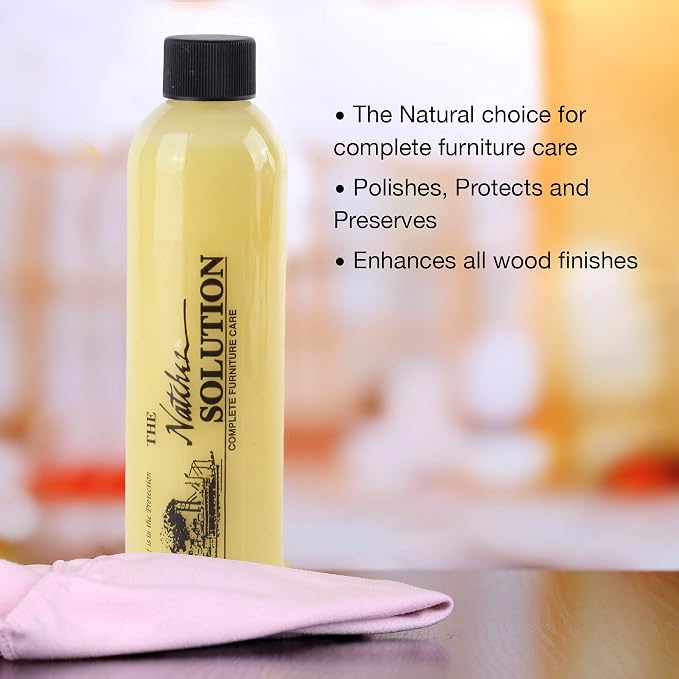 Natchez Solution Complete Furniture Care: All Natural Wood Cleaner and Polish- Replenishes and Restores Wooden Furniture (8 oz)