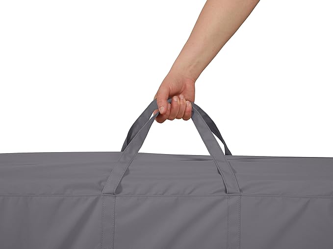Covermates Cushion Storage Bag - Weather Resistant Polyester, Weather Resistant, Water Resistant Zipper, Cover Accessories, 75W x 18D x 26H, Charcoal