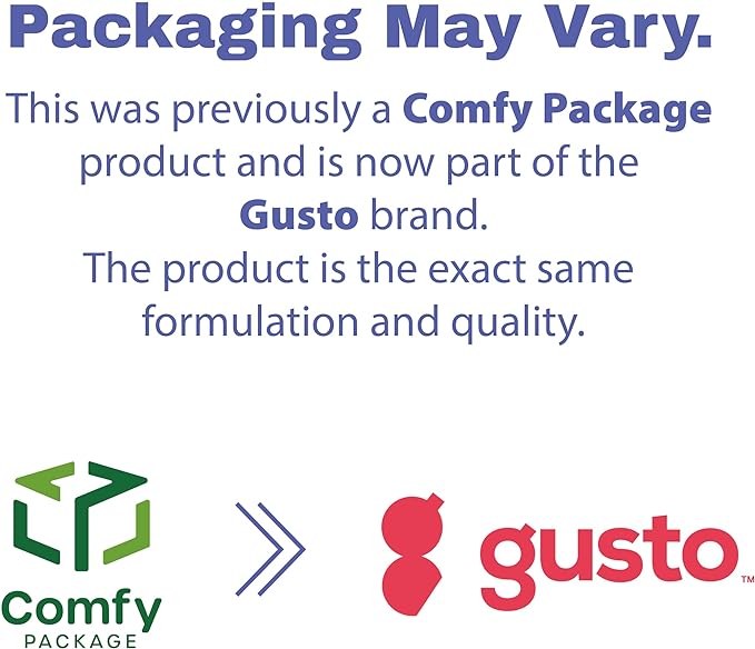 GUSTO 12 oz. Kraft Paper Food Containers with Vented Lids - [50 Count] To Go Hot Soup Bowls, Disposable Ice Cream Cups, Ideal for Hot and Cold Foods - (Formerly Comfy Package)