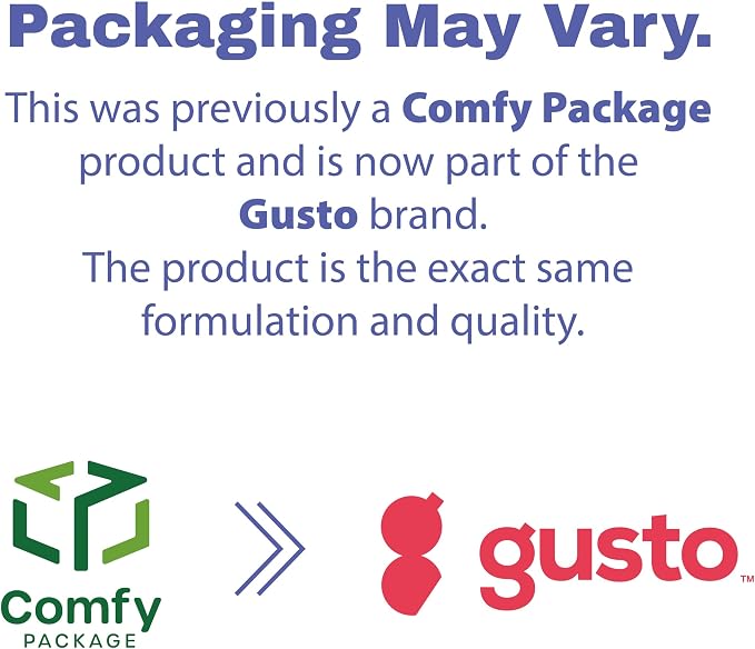 GUSTO 12 oz. Kraft Paper Food Containers with Vented Lids - [25 Count] To Go Hot Soup Bowls, Disposable Ice Cream Cups, Ideal for Hot and Cold Foods - (Formerly Comfy Package)