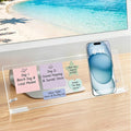 Monitor Memo Board Holder 14"x5", Computer Sticky Note Holder with Phone Stand, Space-Saving Office Organization, Movable & Reusable Screen Saver for Office & Home Desktop Decor
