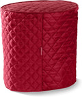 Covermates Keepsakes Oval Appliance Cover – Quilted Kitchen Appliance Cover for Countertop Storage – Dust Protection – Stain Resistant – Washable – Slip-On Appliance Design, Red