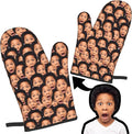 Custom Oven Mitts Personalized with Your Face Baking Gifts for Women for Kitchen Cooking BBQ Grillin-Style1, 2 Oven Mitts