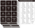 300pcs Pantry Labels for Food Containers, Preprinted Minimalist Waterproof Stickers Removable Black Kitchen Food Labels Expiration Date Labels for Organizing Storage Bins Jars Bottles Boxes