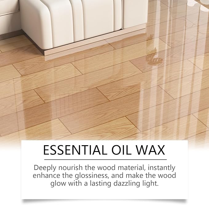 Beeswax Wood Polish Spray,Beeswax Essential Oil Wax, Natural Essential Oil Wax Cleaner for Furniture, Floors, Living Rooms, Kitchens